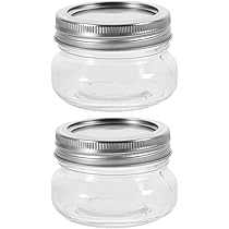 Amazon.com: STOBAZA 2pcs Glass Storage Jars Lids Small